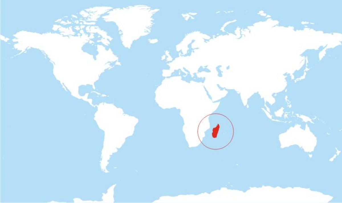 mapa de Madagascar ubicación en el mundo