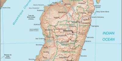 Mapa detallado de Madagascar