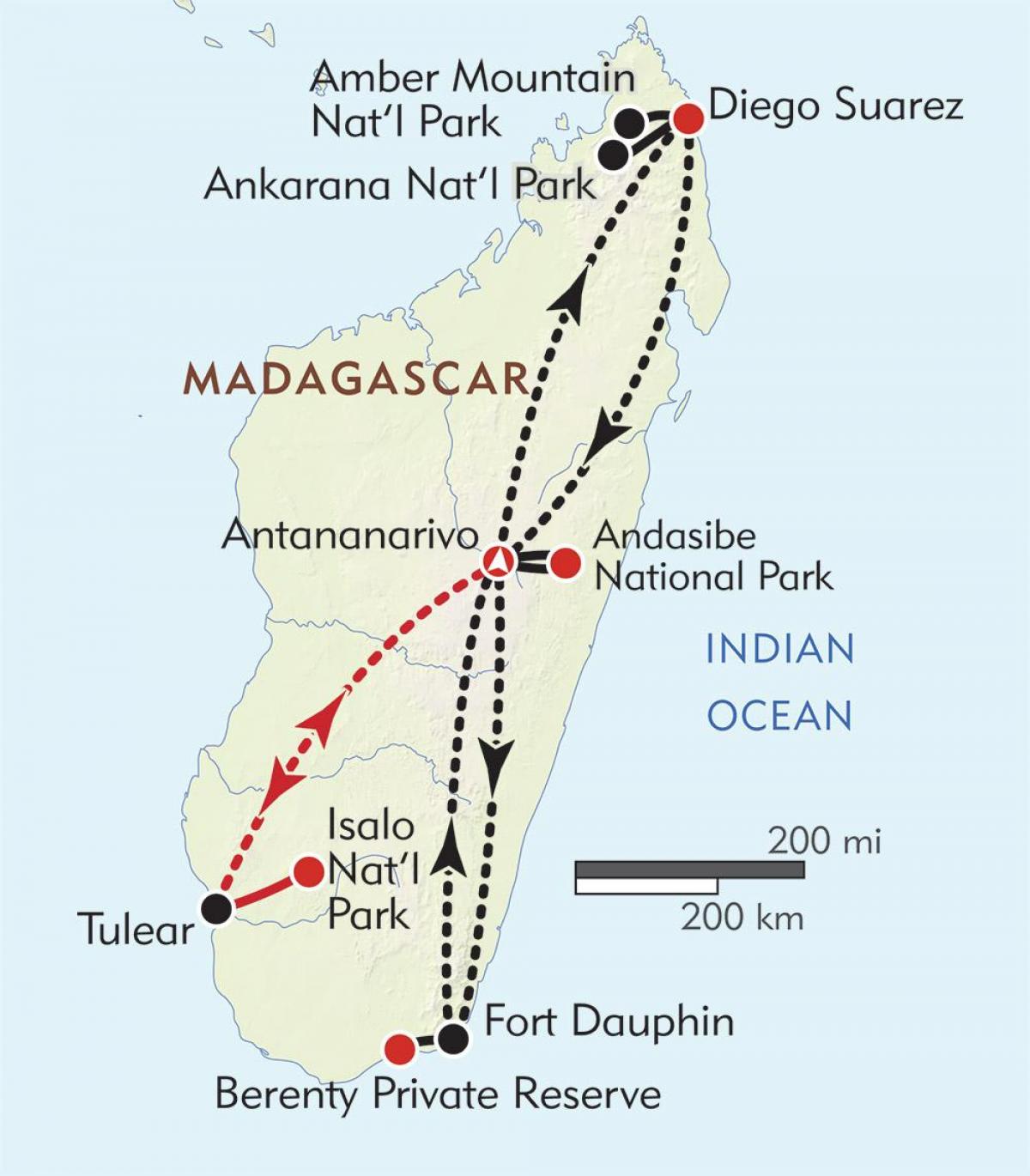 antananarivo, Madagascar mapa