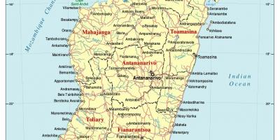 Mapa de Madagascar carretera