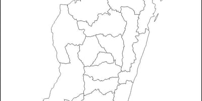 Madagascar esquema del mapa