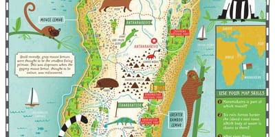 Mapa de Madagascar mapa para niños